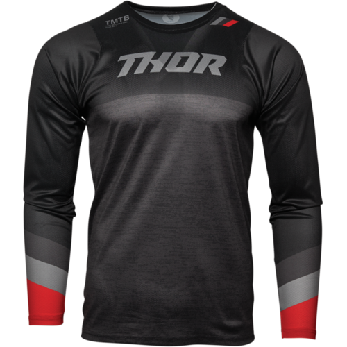 Thor Assist Long Sleeve Jersey Black/Grey/Red