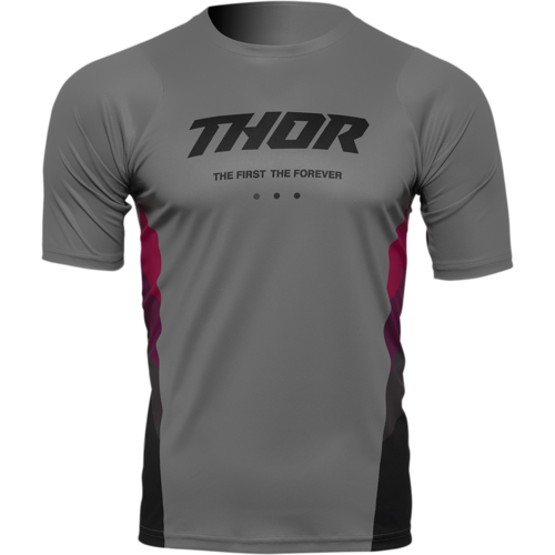 Thor Assist React Short Sleeve Jersey Gray/Purple