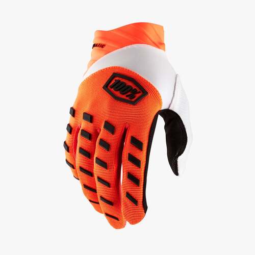 100% Airmatic Gloves Fluro Orange