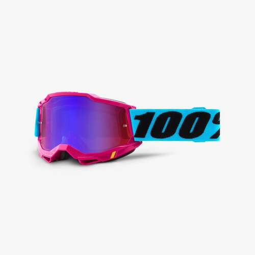 100% Accuri2 Goggle Lefleur with Red Mirror/Blue Lens