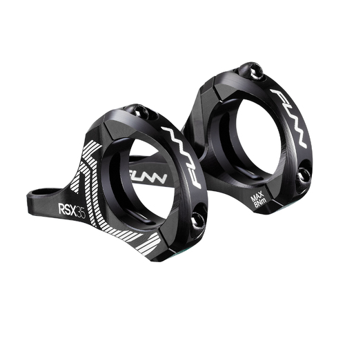 FUNN RSX Stem (35mm Bar Clamp/Adjustable 45mm-50mm/30mm Rise) Black