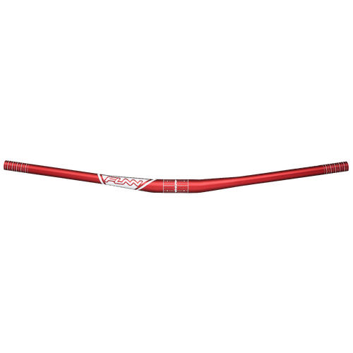 FUNN Kingpin Handlebar (35mm Clamp Diameter/785mm Wide/15mm Rise) Red