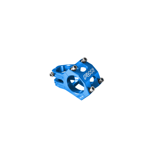 FUNN Funnduro Stem (35mm Bar Clamp/35mm Length/0° Rise/Steer 1-1/8 Inch) Blue