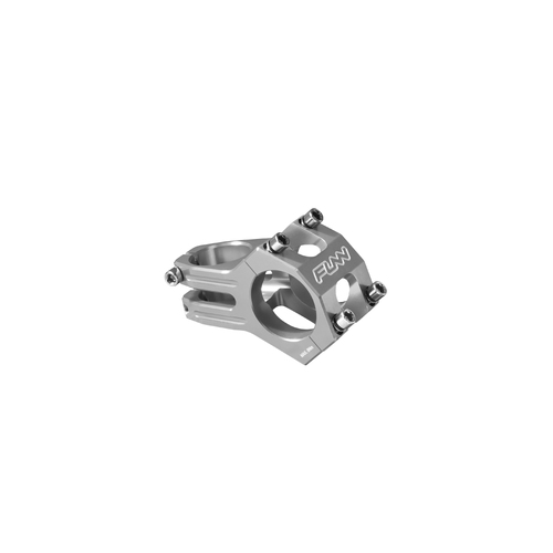 FUNN Funnduro Stem (35mm Bar Clamp/45mm Length/0° Rise/Steer 1-1/8 Inch) Grey