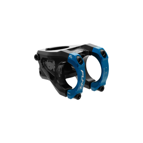 FUNN Equalizer Stem (31.8mm Bar Clamp/35mm Length/10mm Drop/Rise/Steer 1-1/8 Inch) Blue