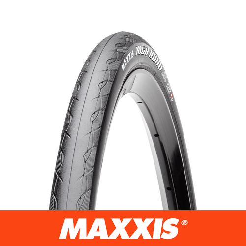 Maxxis High Road 700 x 23 Tire (Foldable Bead/120 TPI/HYPR Compound/K2 Puncture Casing) Black