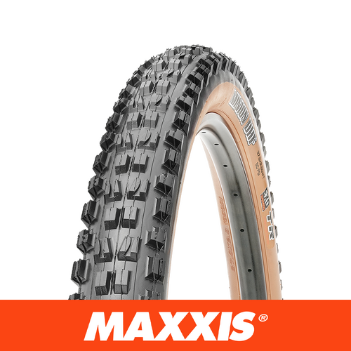 Maxxis Minion DHF 27.5" x 2.30" Tire (Foldable Bead/Tubeless Ready/60 TPI/EXO Casing/3C MaxxTerra Compound) Dark Tanwall