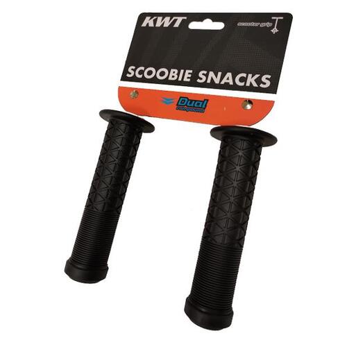 QBP Scoobie Snacks Ribbed Grips 130mm Black