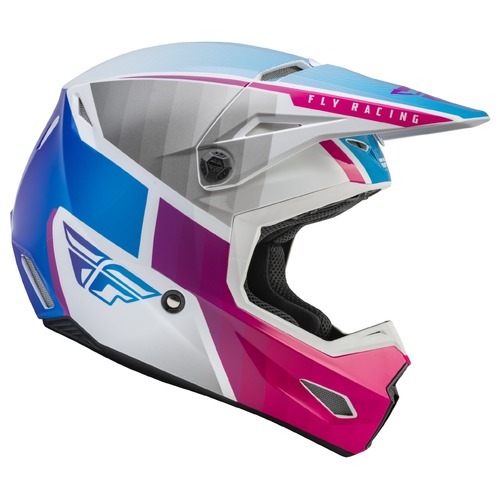 FLY Racing Kinetic Helmet Drift Pink/White/Blue