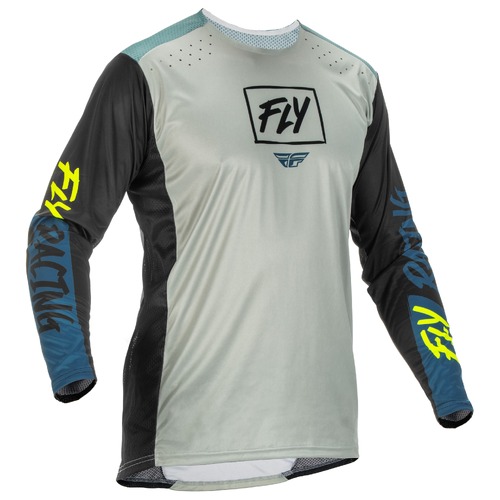 FLY Racing 2022 Lite Jersey Grey/Teal/Hi-Vis