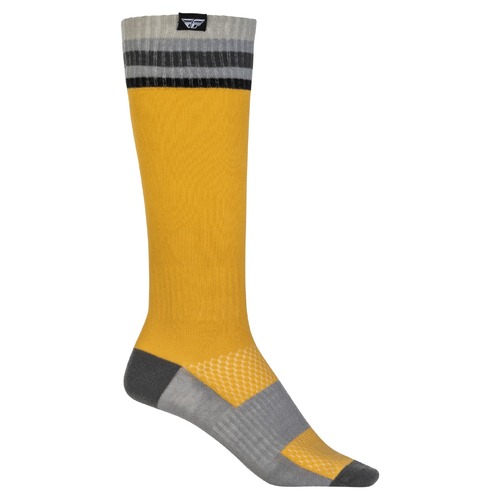 FLY Racing MX Thin Youth Socks Yellow