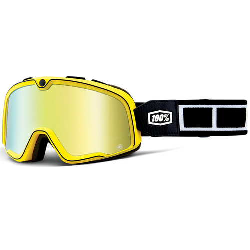 100% Barstow Classic Goggles Burnsworth with Gold Mirror Lens