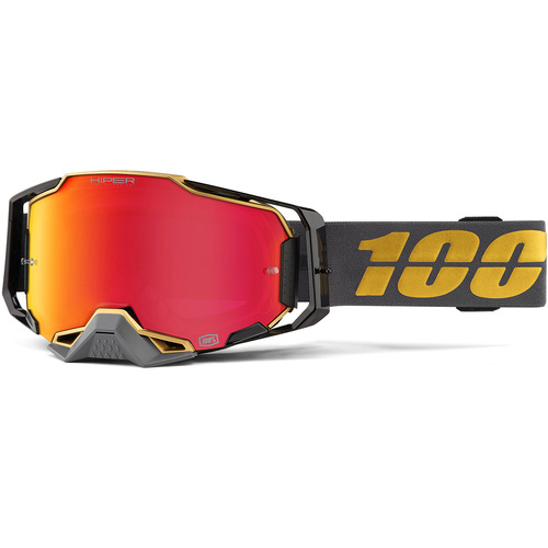 100% Armega Goggles Falcon 5 with HiPER Red Mirror Lens