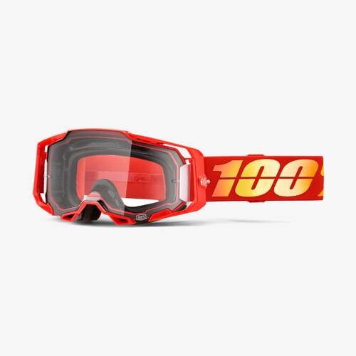 100% Armega Goggle Nuketown with Clear Lens