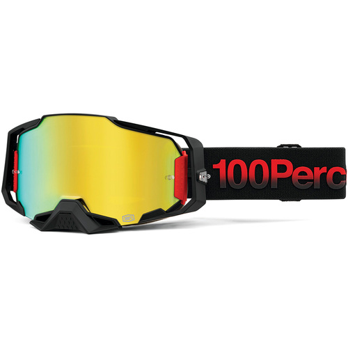 100% Armega Goggles Tzar with Mirror Gold Lens