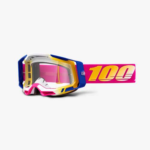 100% Racecraft2 Goggles Mission with Clear Lens