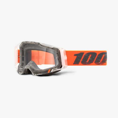 100% Racecraft2 Goggles Schrute with Clear Lens