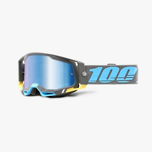 100% Racecraft2 Goggles Trinidad with Mirror Blue Lens