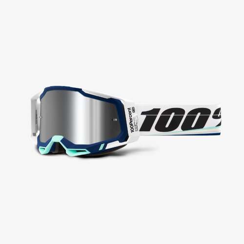 100% Racecraft2 Goggles Arsham with Mirror Silver Flash Lens