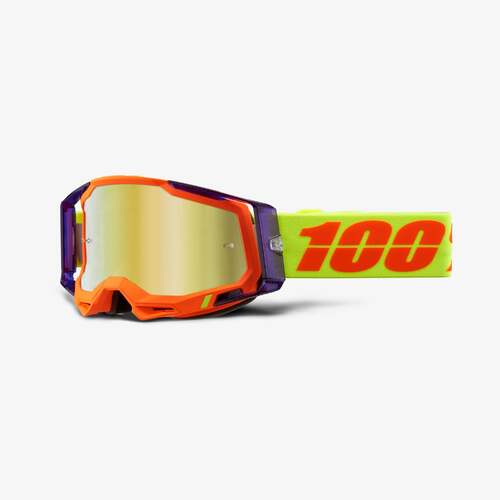 100% Racecraft2 Goggle Panam Mirror Gold Lens