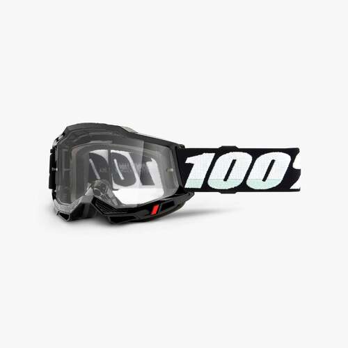 100% Accuri2 OTG Goggles Black with Clear Lens