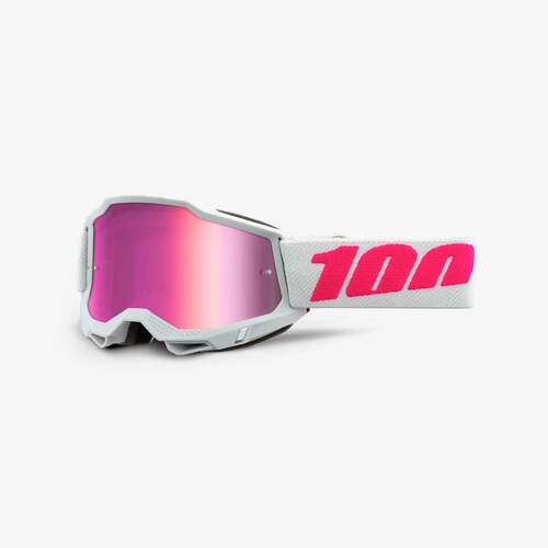 100% Accuri2 Youth Goggle Keetz with Mirror Pink Lens