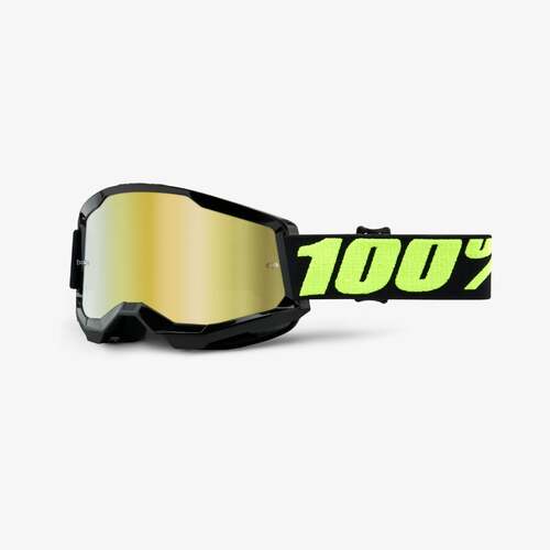 100% Strata2 Goggles Upsol with Mirror Gold Lens