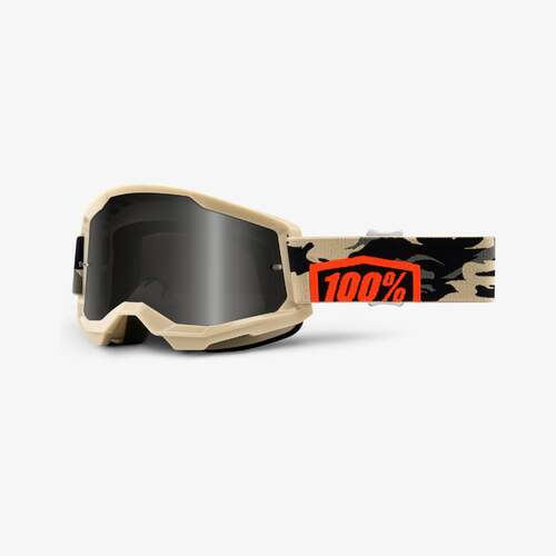 100% Strata2 Sand Goggles Kombat with Smoke Lens