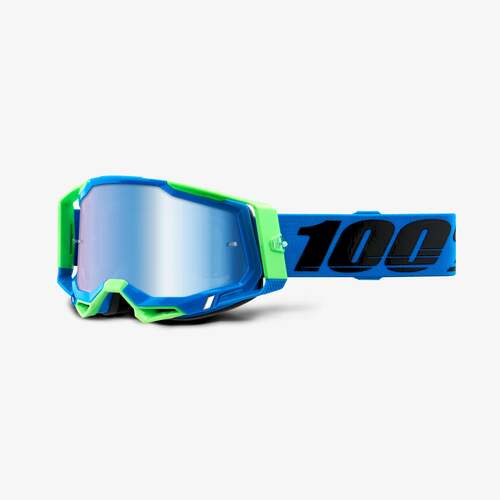 100% Racecraft2 Goggle Fremont with Blue Mirror Lens