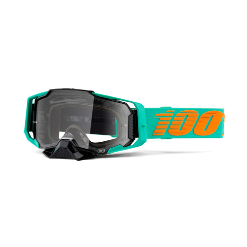 100% Armega Goggles Clark with Clear Lens