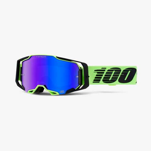 100% Armega Goggle Uruma with HiPER Blue Mirror Lens