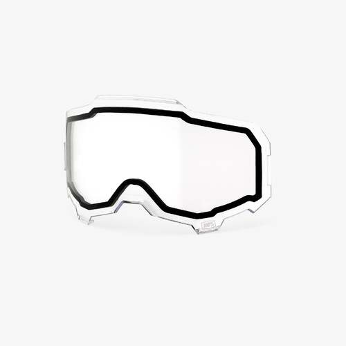 100% Non Vented Dual Clear Lens for Armega Goggles