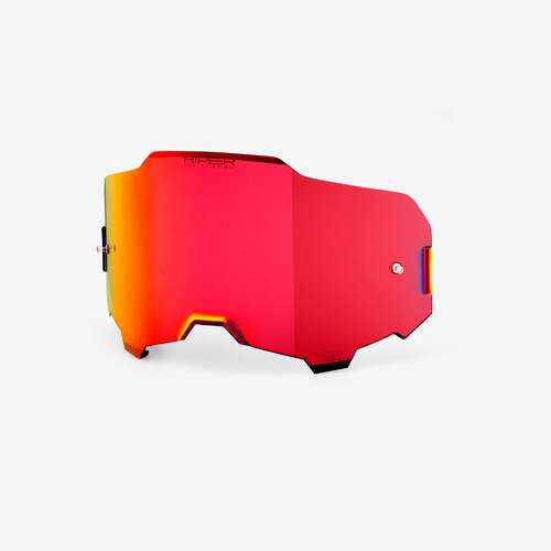 100% HiPER Red Mirror Lens for Armega Goggles