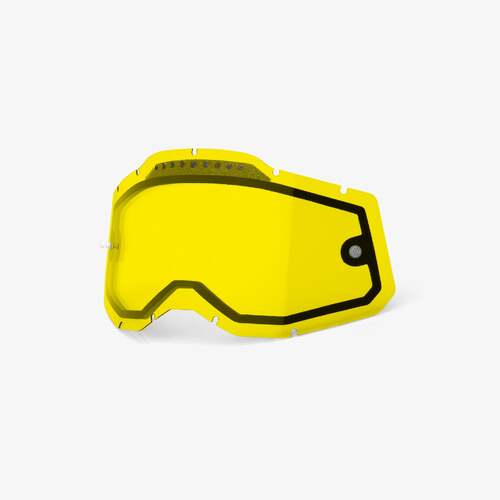 100% Vented Dual Yellow Lens for Racecraft2, Accuri2 & Strata2 Goggles