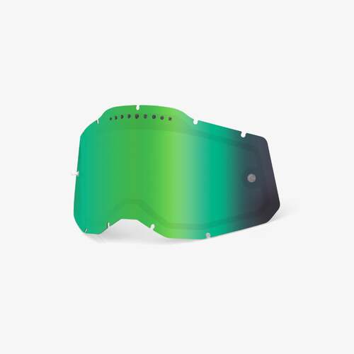 100% Vented Dual Mirror Green Lens for Racecraft2, Accuri2 & Strata2 Goggles